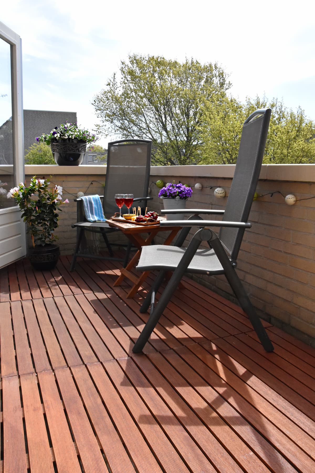 Balkon op het zuiden